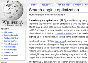 Wikipedia Screenshot