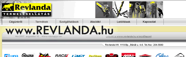 www.REVLANDA.hu - A Revlanda Kft honlapja